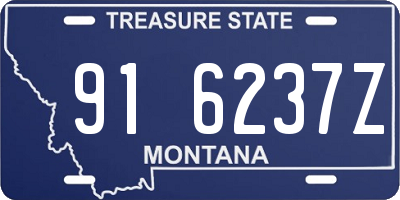 MT license plate 916237Z