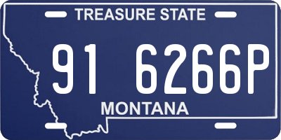 MT license plate 916266P