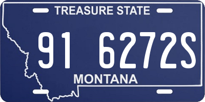 MT license plate 916272S
