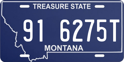 MT license plate 916275T
