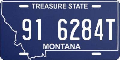 MT license plate 916284T