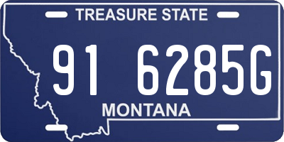 MT license plate 916285G