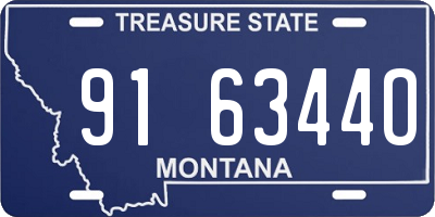 MT license plate 916344O