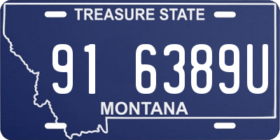 MT license plate 916389U
