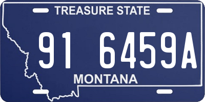 MT license plate 916459A