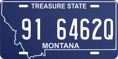 MT license plate 916462Q