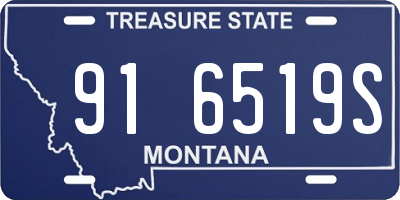 MT license plate 916519S