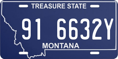 MT license plate 916632Y