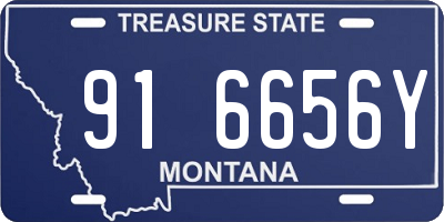 MT license plate 916656Y