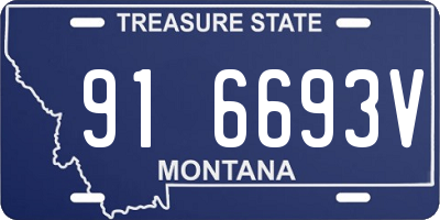 MT license plate 916693V