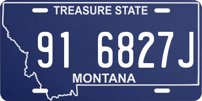 MT license plate 916827J