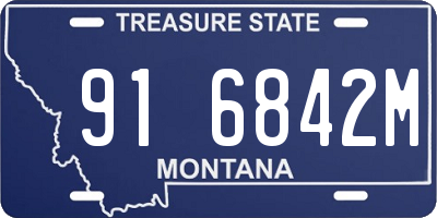 MT license plate 916842M