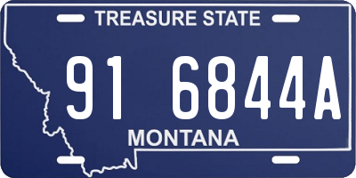 MT license plate 916844A