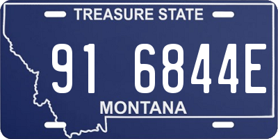 MT license plate 916844E