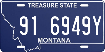 MT license plate 916949Y