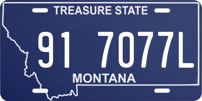 MT license plate 917077L