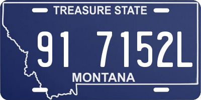 MT license plate 917152L