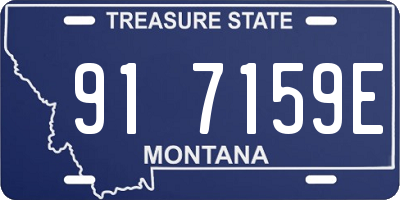 MT license plate 917159E