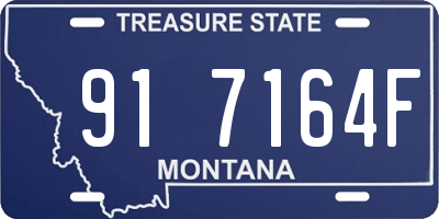 MT license plate 917164F
