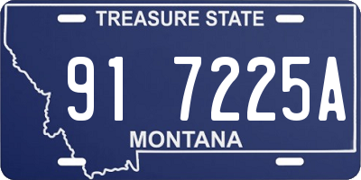 MT license plate 917225A