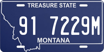 MT license plate 917229M