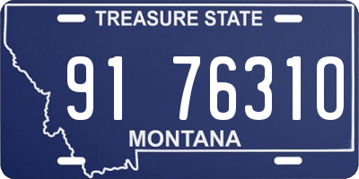 MT license plate 917631O