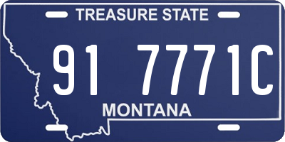 MT license plate 917771C