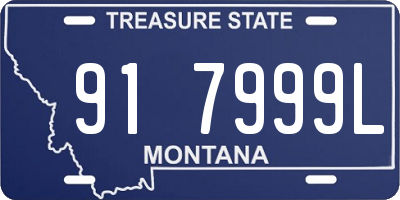 MT license plate 917999L