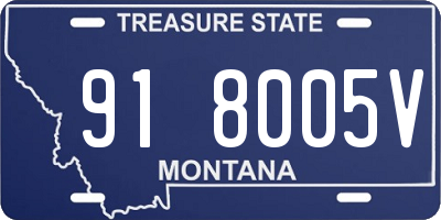 MT license plate 918005V
