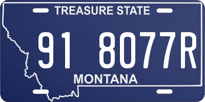 MT license plate 918077R