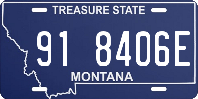 MT license plate 918406E