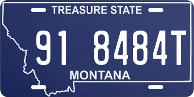MT license plate 918484T