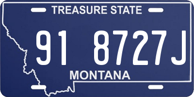 MT license plate 918727J