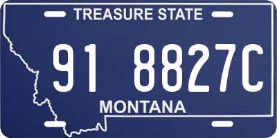 MT license plate 918827C