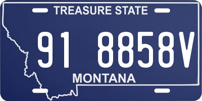 MT license plate 918858V