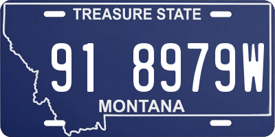 MT license plate 918979W