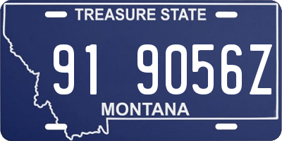 MT license plate 919056Z