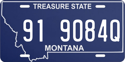 MT license plate 919084Q