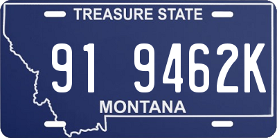 MT license plate 919462K