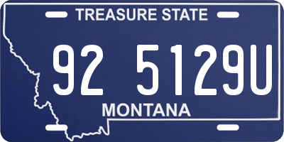 MT license plate 925129U