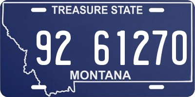 MT license plate 926127O