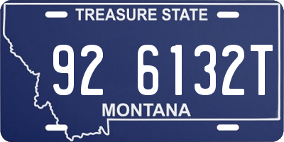 MT license plate 926132T