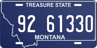 MT license plate 926133O