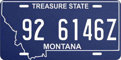 MT license plate 926146Z