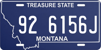 MT license plate 926156J