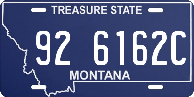 MT license plate 926162C