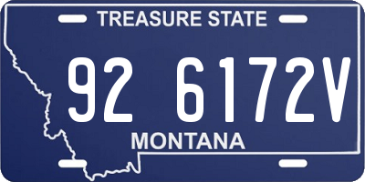 MT license plate 926172V