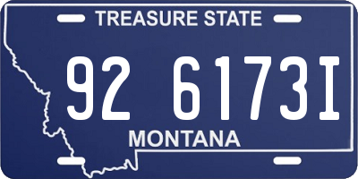 MT license plate 926173I