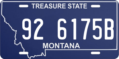 MT license plate 926175B