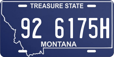 MT license plate 926175H